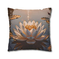 Lotus Waterlily Decorative Pillowcase