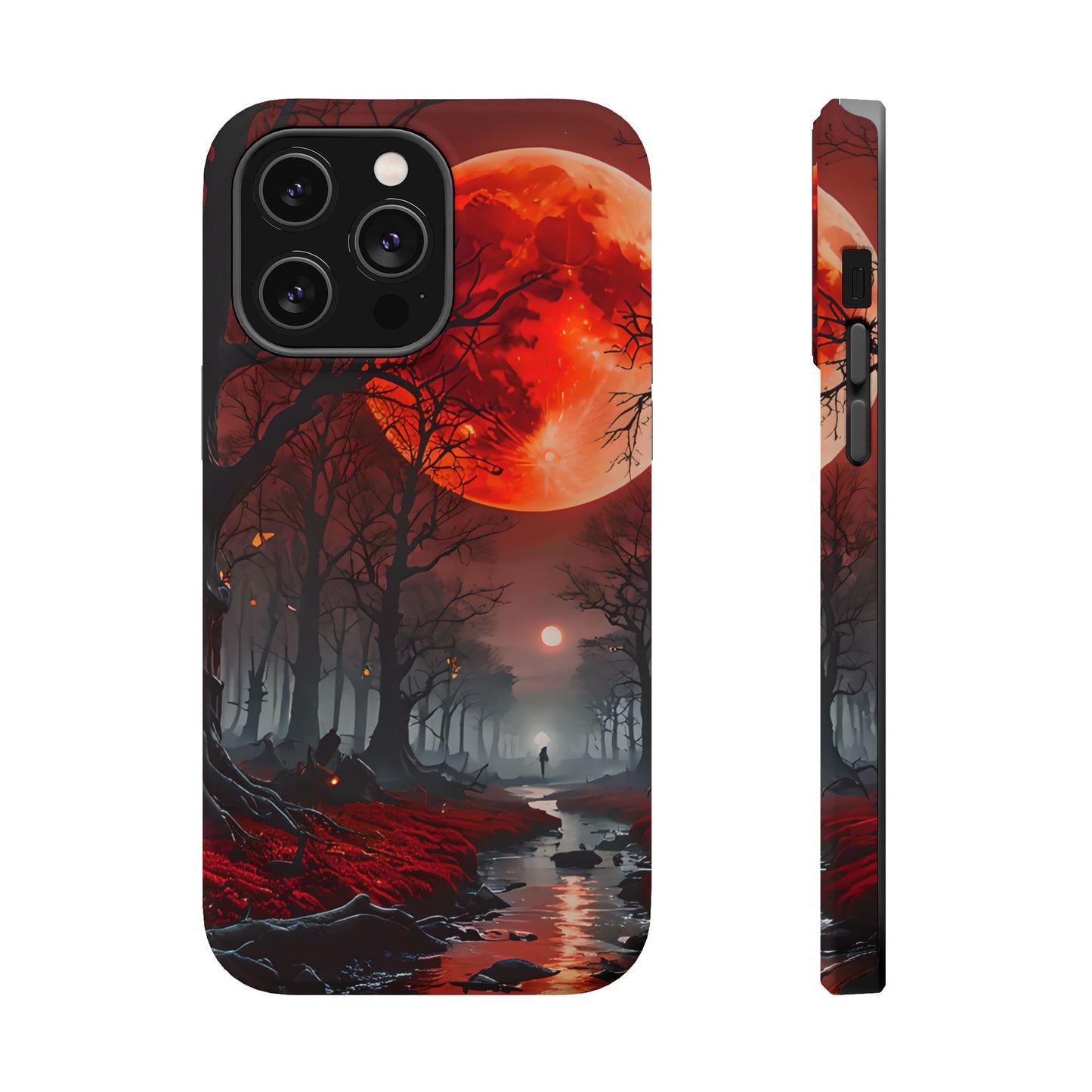 Red Moon Forest Magnetic Phone Case