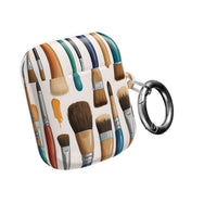 Artistic Paintbrush Pattern AirPods Case