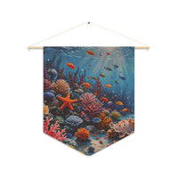 Underwater Coral Reef Pennant Wall Decor