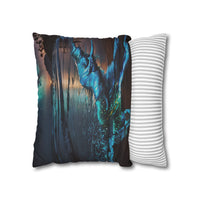 Bioluminescent Waves Decorative Pillowcase