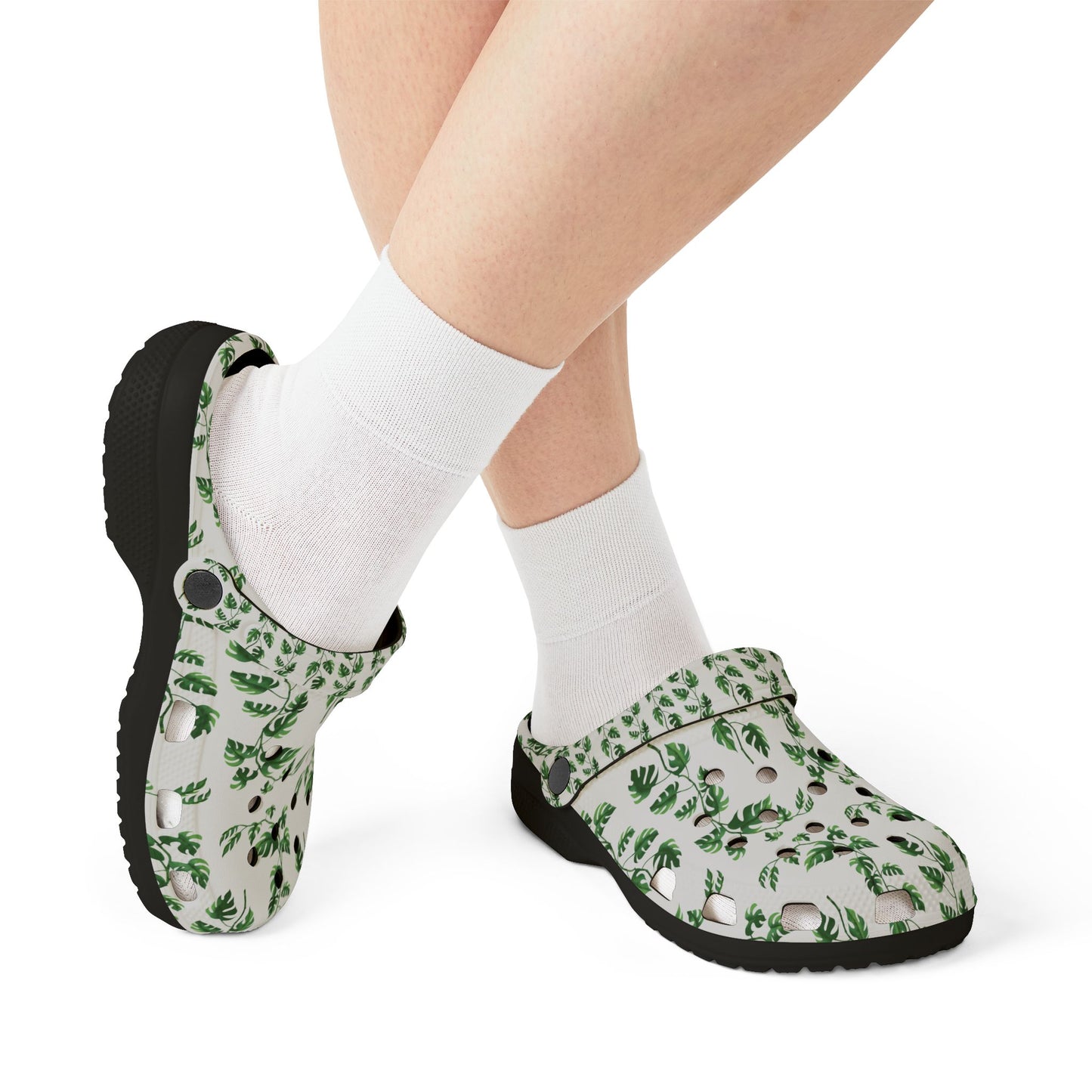 Leafy Green Garden Clogs