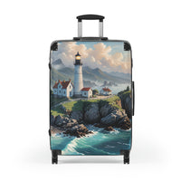 Seaside Lighthouse Cabin Suitcase