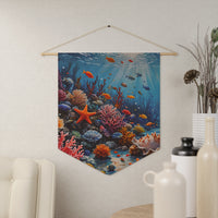 Underwater Coral Reef Pennant Wall Decor