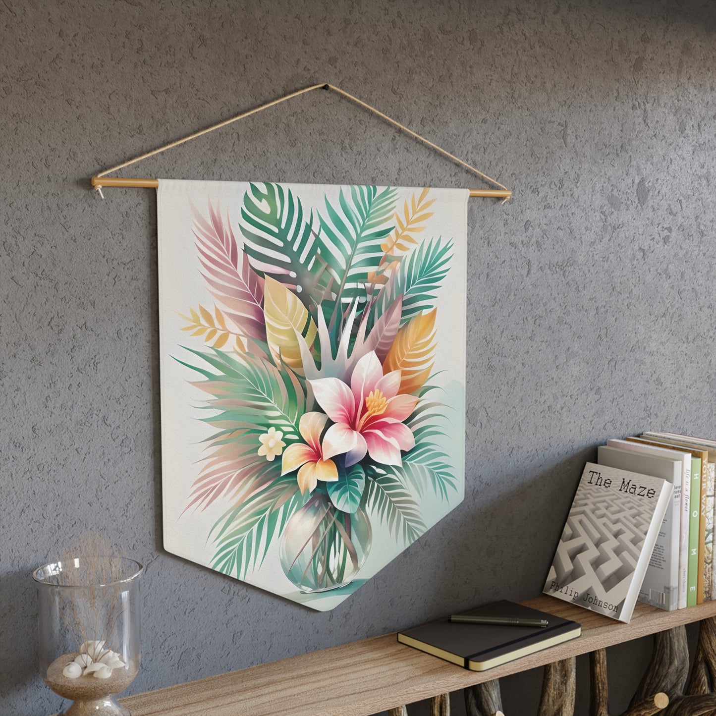 Palm Leaves & Hibiscus Wall Decor