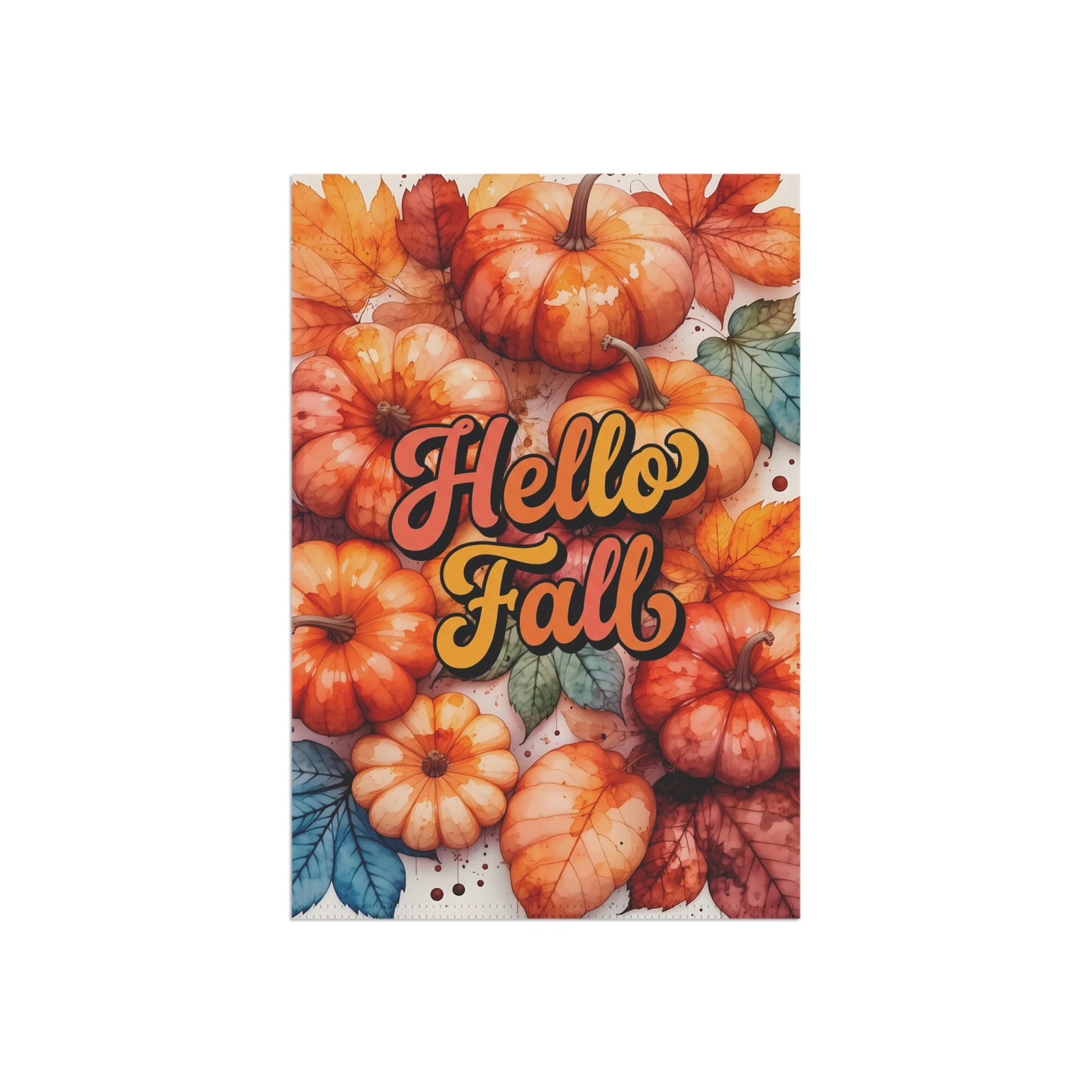 Hello Fall Pumpkin Garden Flag