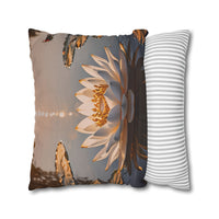 Lotus Waterlily Decorative Pillowcase