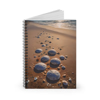 Costal Beach with Sand Dollar Trail Notebook Journal
