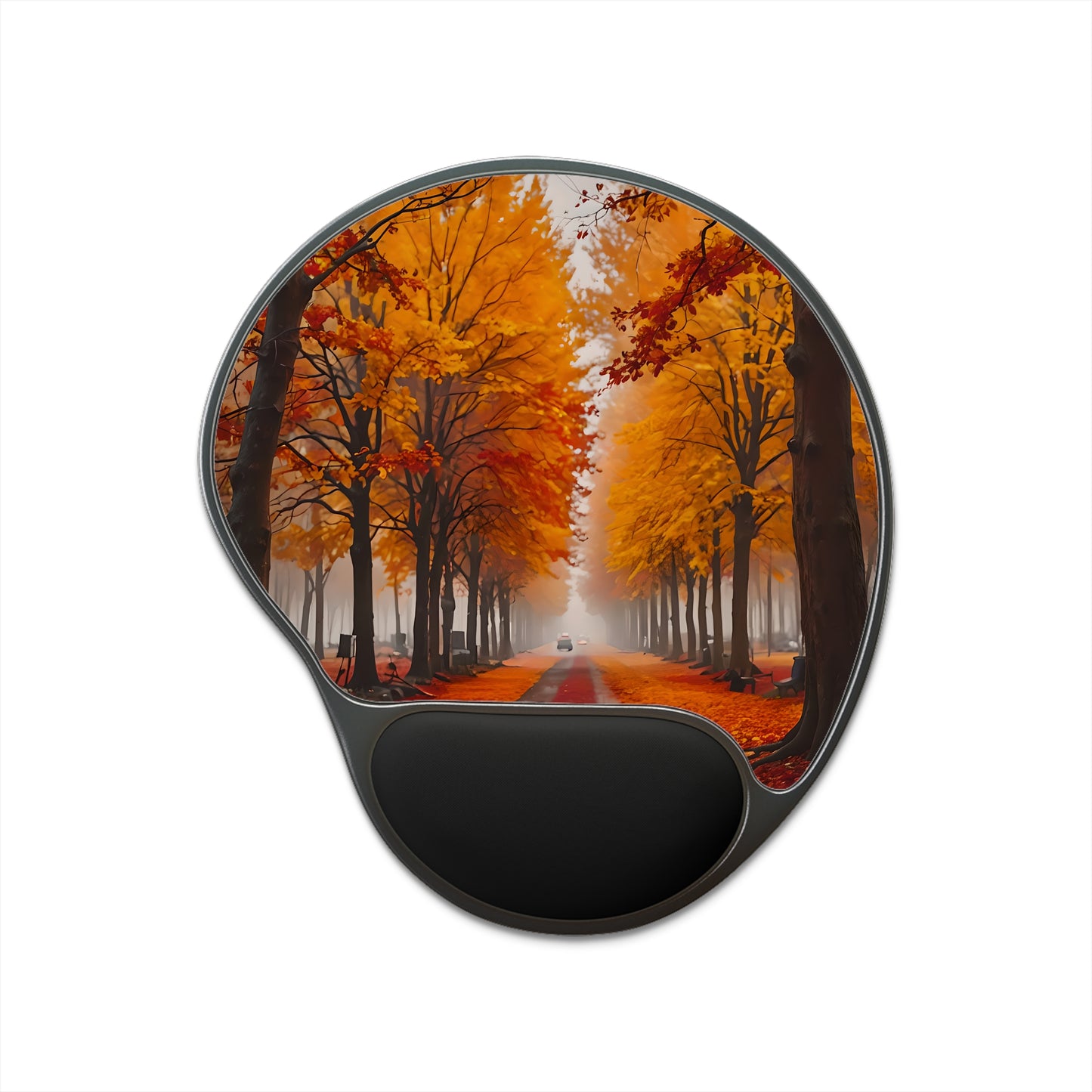 Autumn Avenue Mouse Pad with Wrist Rest