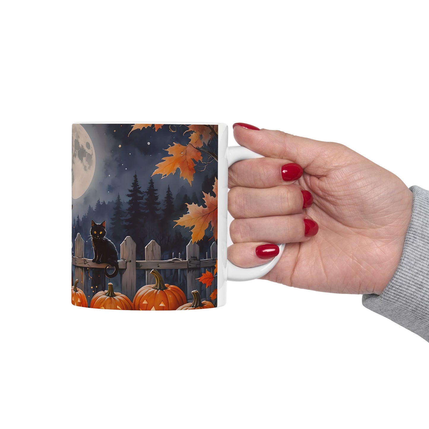Cute Witch Stirring Cauldron Mug