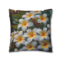 Plumeria Floral Decorative Pillowcase