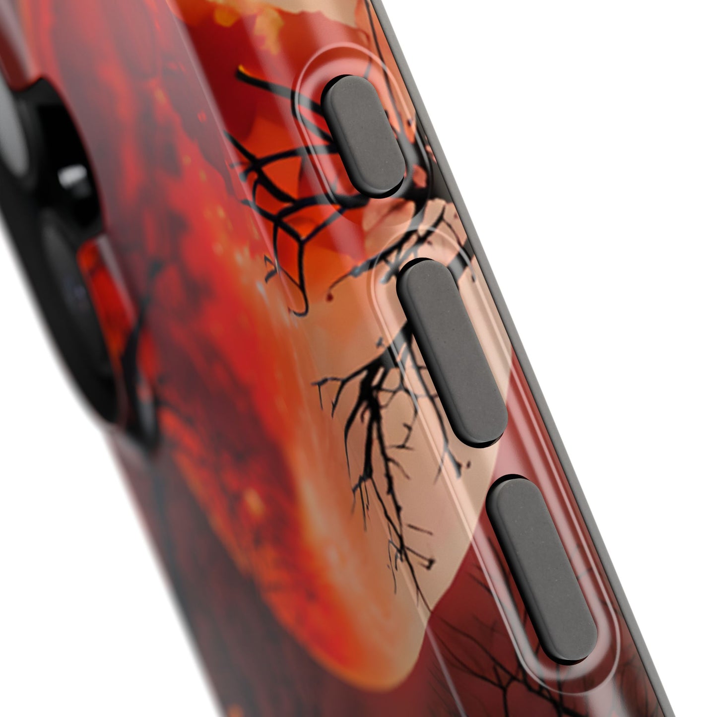 Red Moon Forest Magnetic Phone Case
