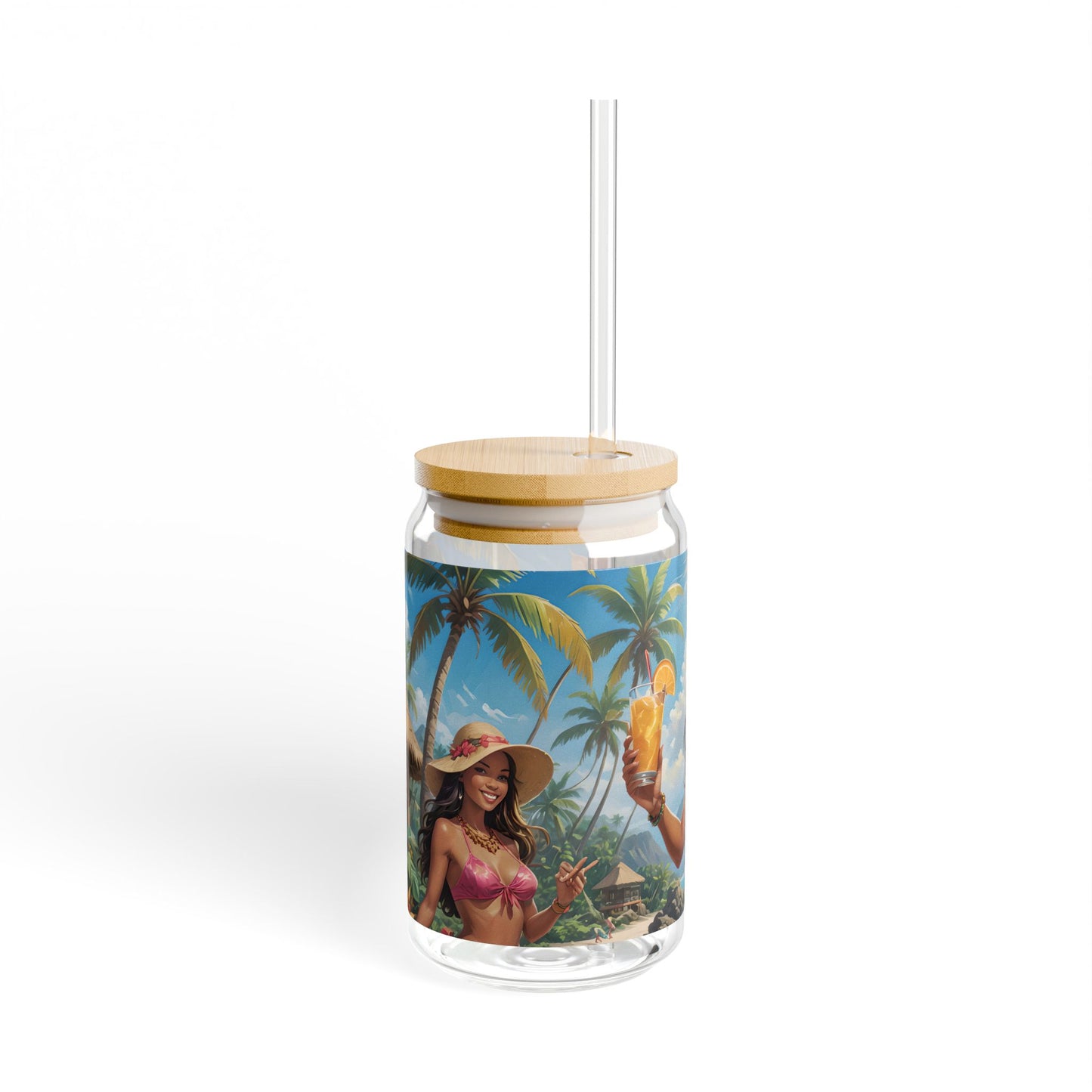 Beachside Fun Sipper Glass