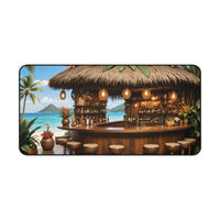 Tropical Island Beach Bar Desk Mat