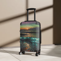 Coastal Bioluminescent Waves Cabin Suitcase