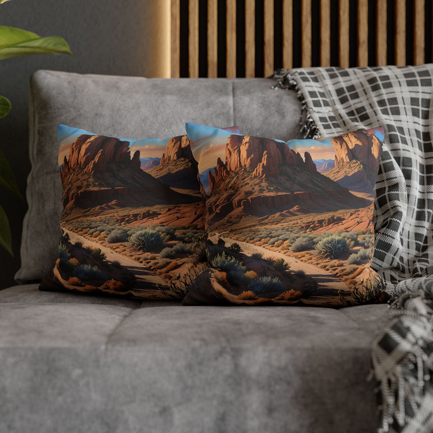 Wild West Desert Canyon Pillow Cover