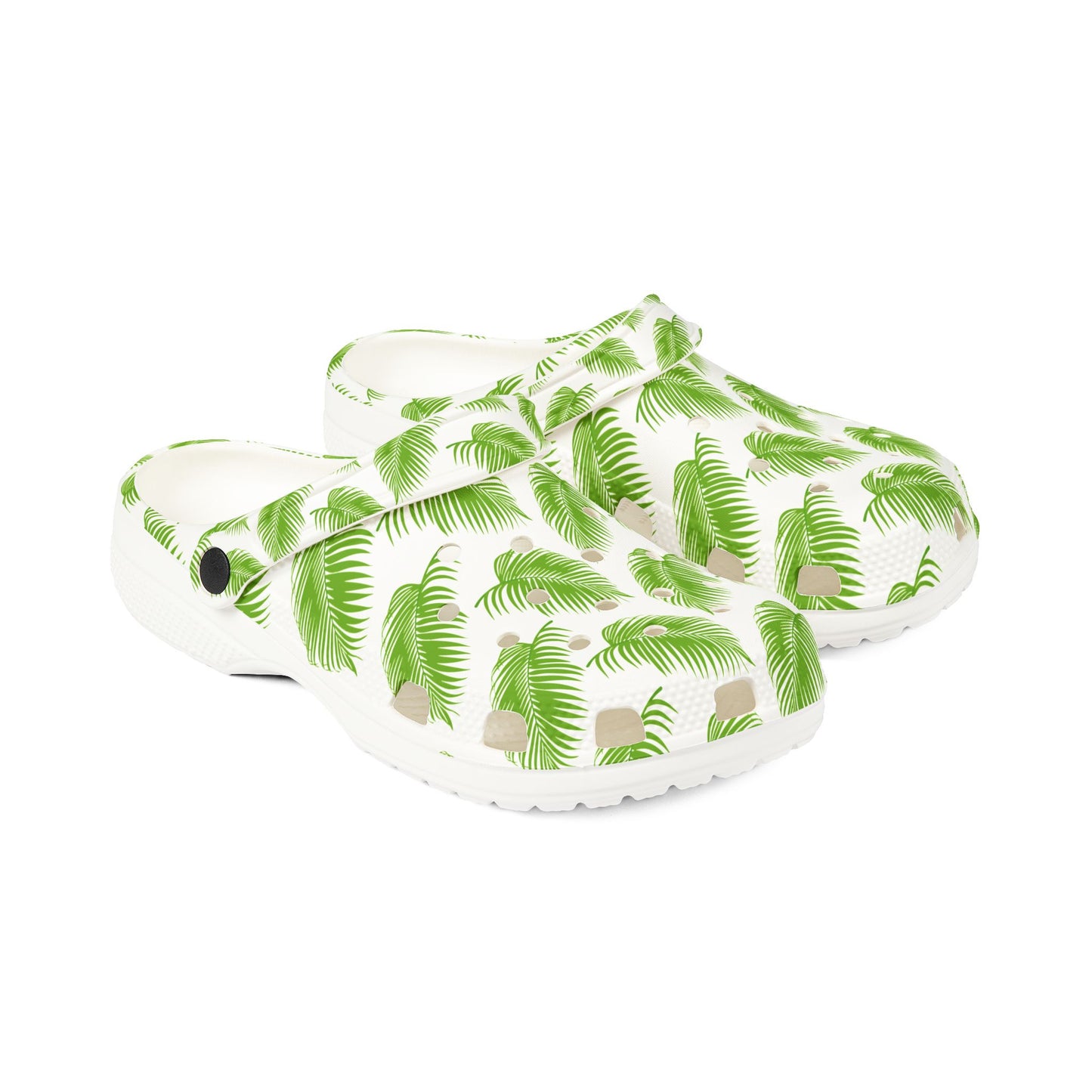 Tropical Palm Leaf Clogs