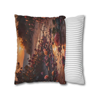 Romantic Rose Beach Sunset Pillowcase