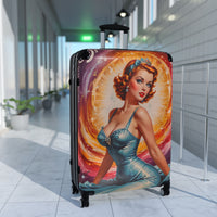 Retro Female Art Cabin Suitcase
