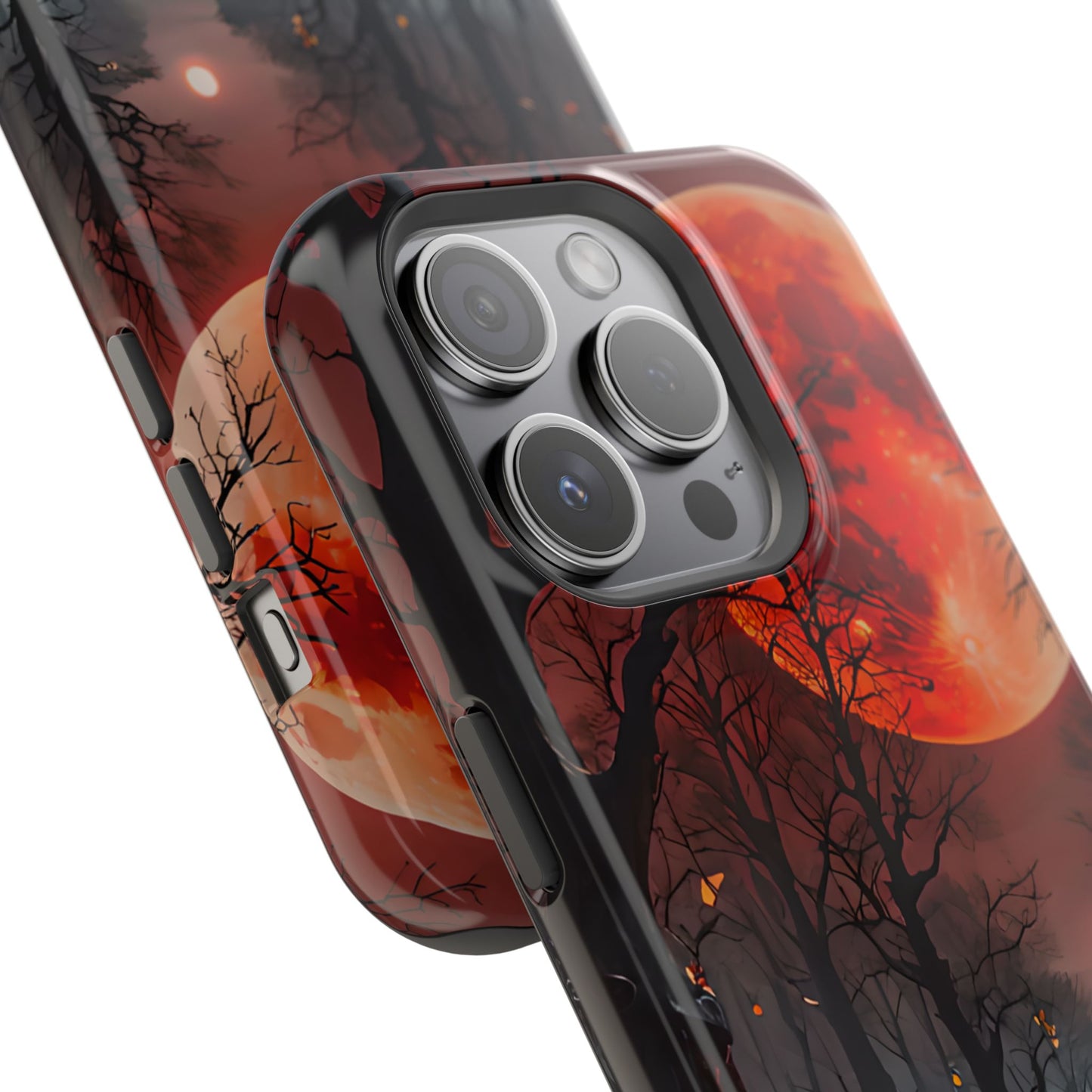 Red Moon Forest Magnetic Phone Case
