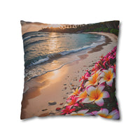 Plumeria Beach Sunset Pillowcase