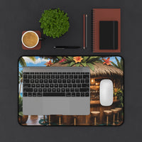 Tropical Island Beach Bar Desk Mat