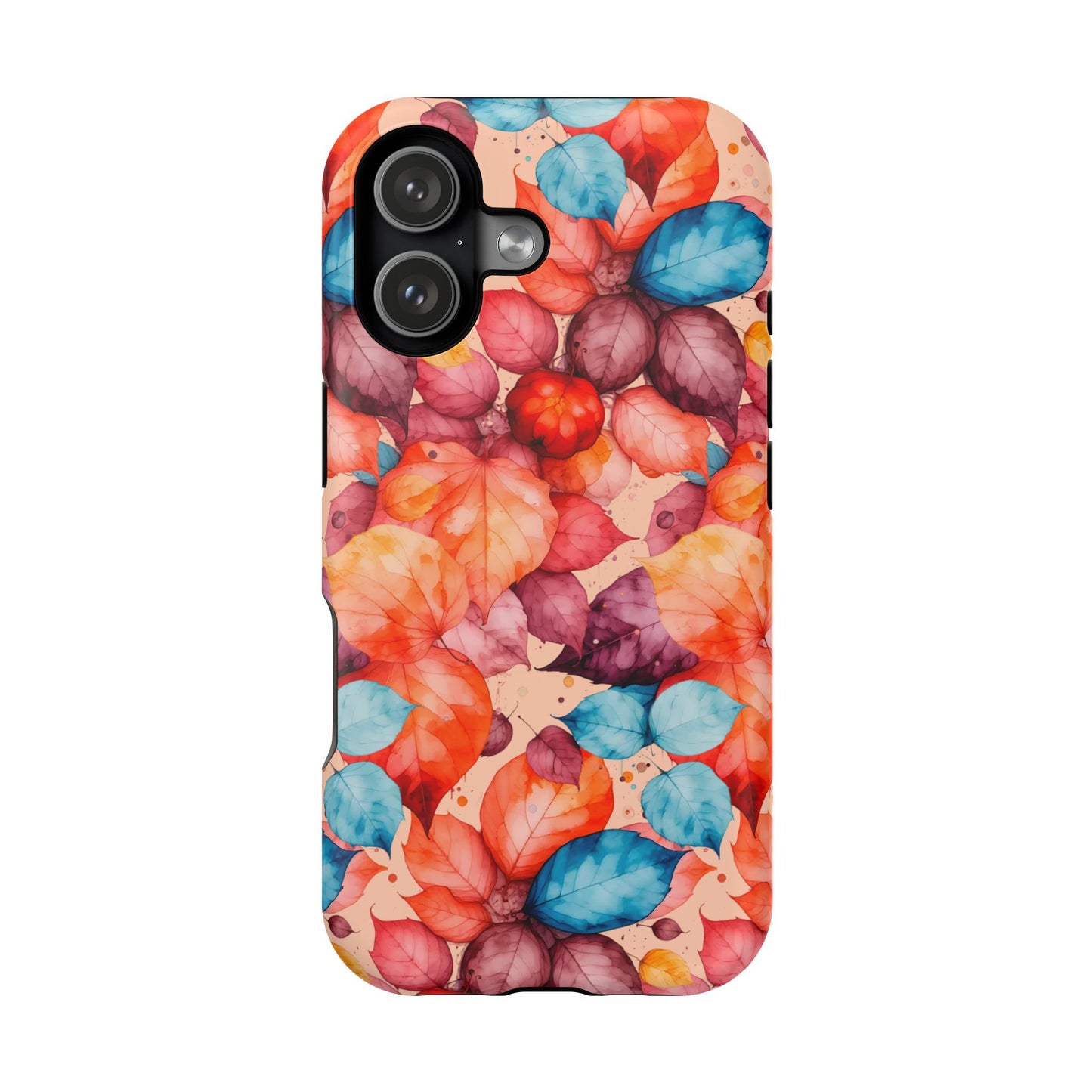 Watercolor Autumn Leaves Magnetic Phone Case