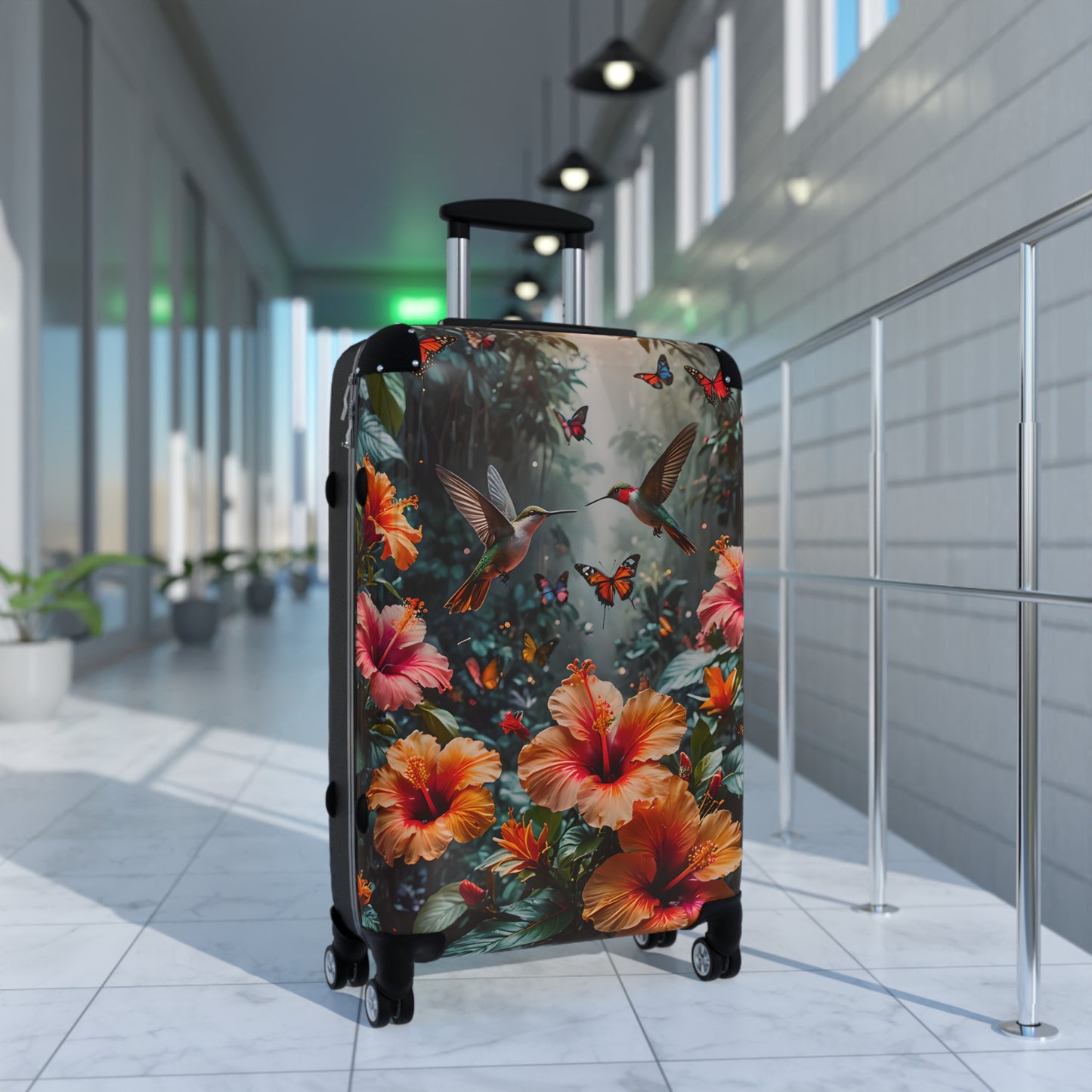 Hummingbird & Hibiscus Cabin Suitcase