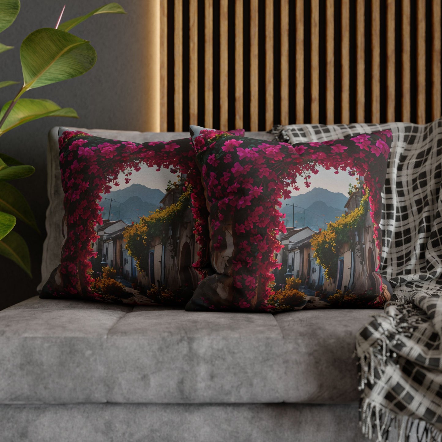 Floral Village Arch Pillowcase