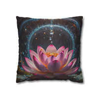 Lotus Waterdrop Decorative Pillowcase