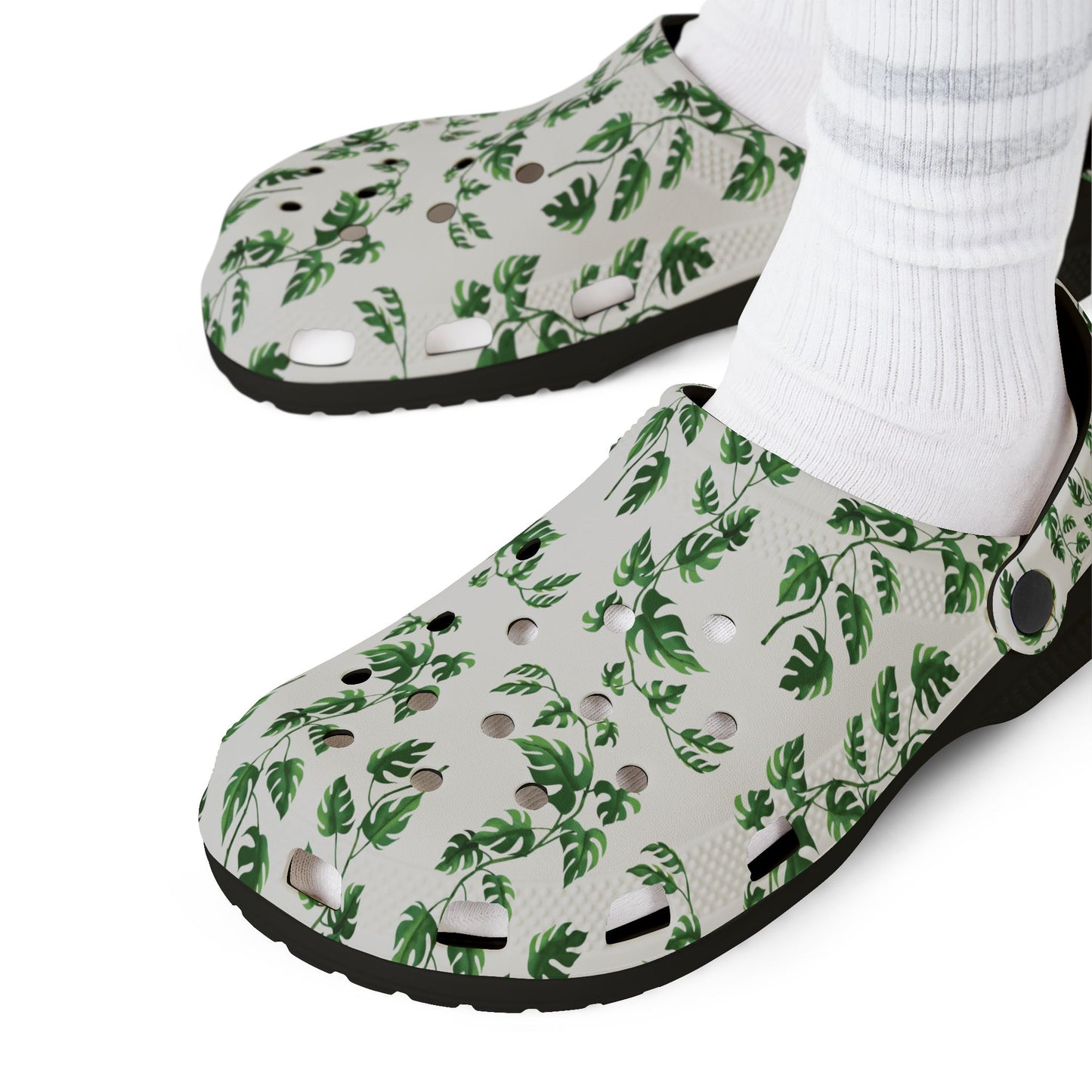 Leafy Green Garden Clogs