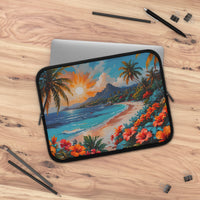 Vibrant Tropical Paradise Laptop Sleeve
