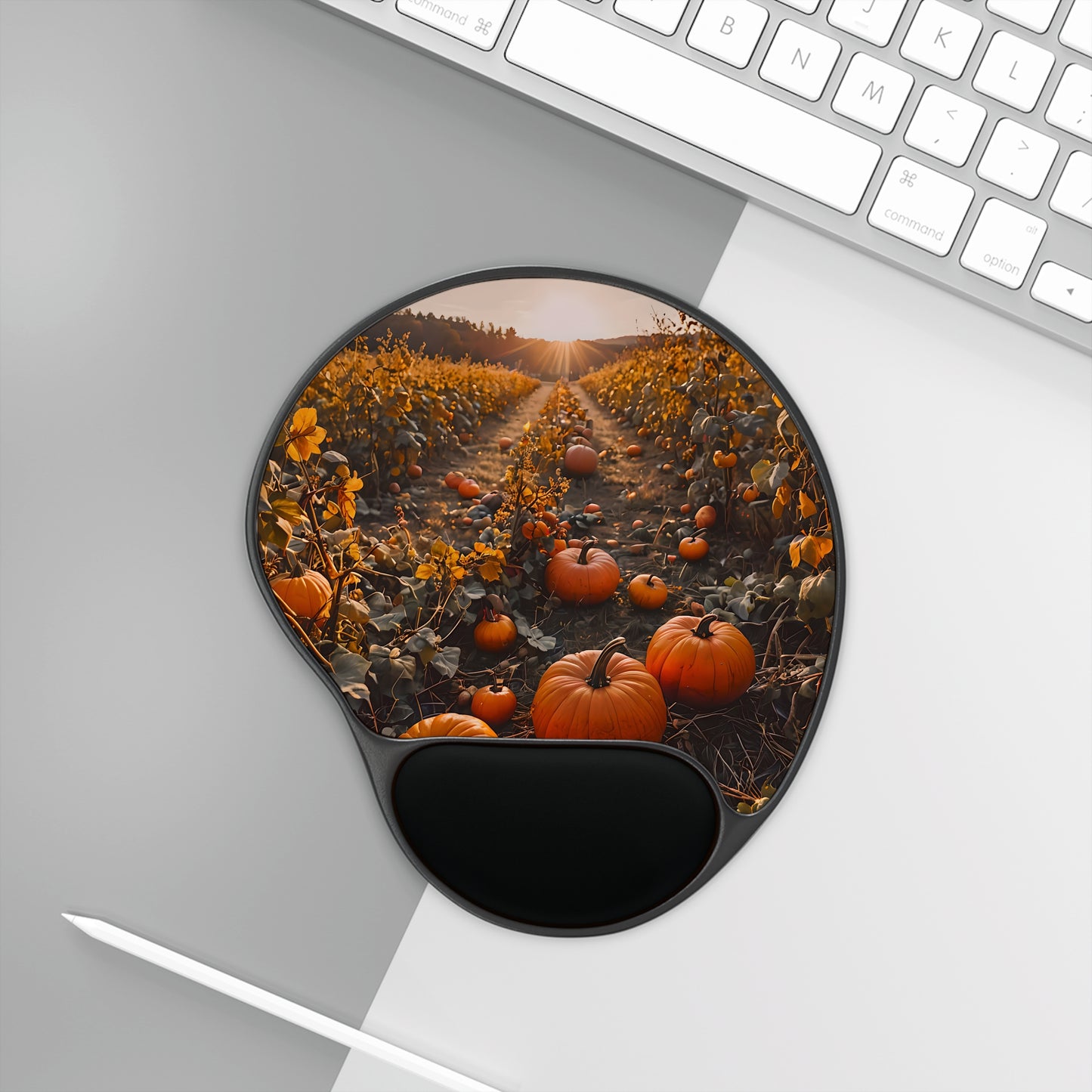 Pumpkin Patch Wrist Rest Mouse Pad