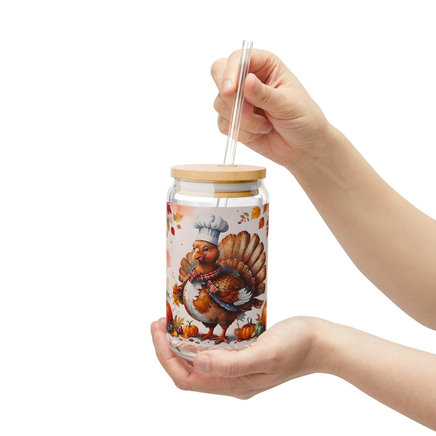 Thanksgiving Turkey Sipper Glass