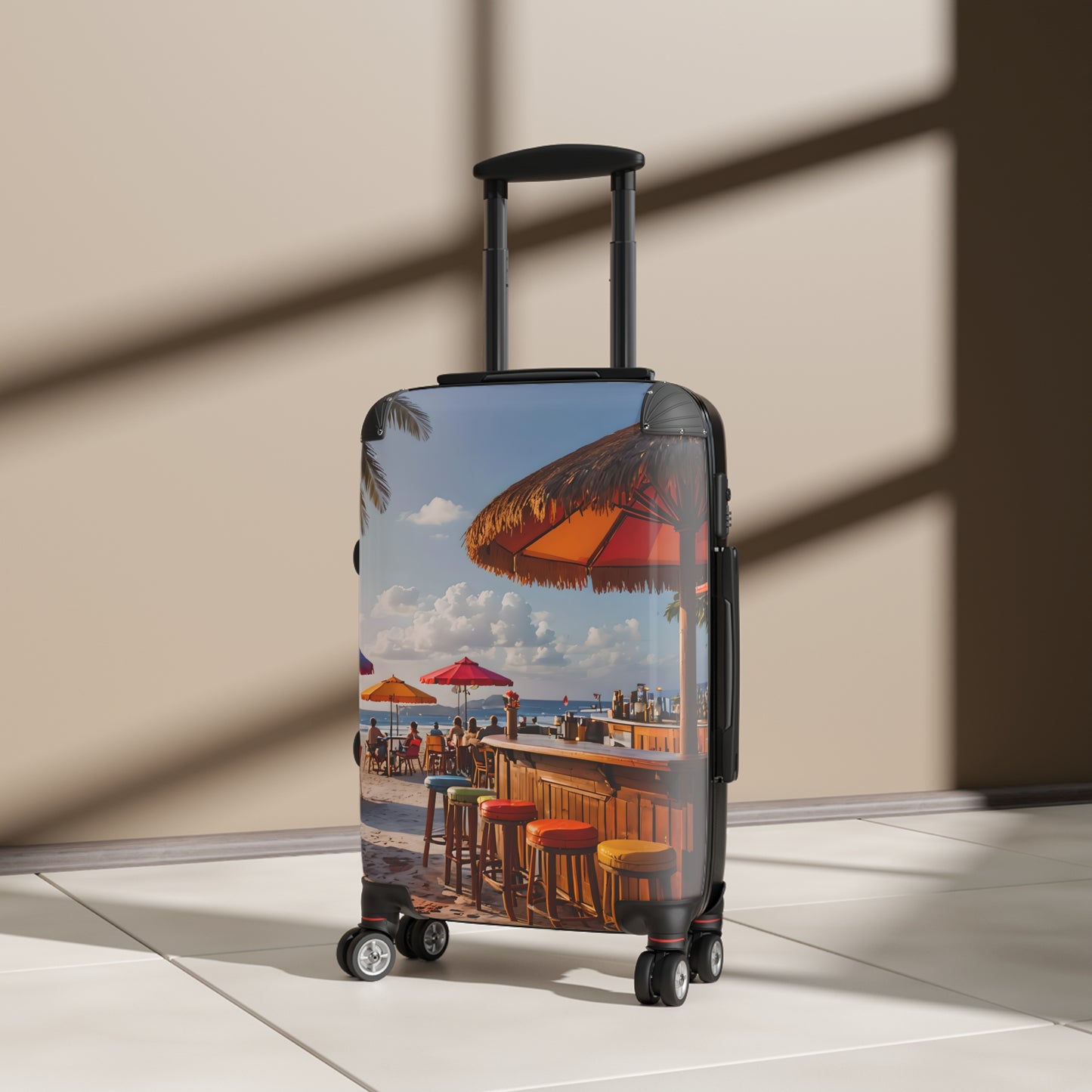 Sipping Beach Getaway Travel Suitcase