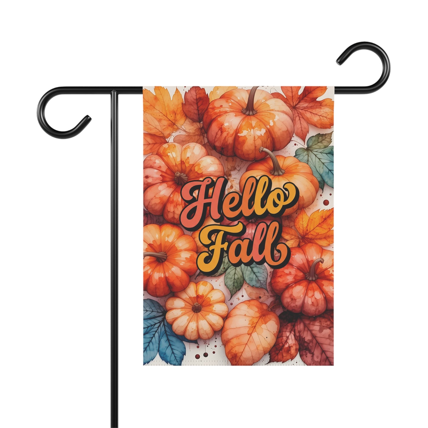 Hello Fall Pumpkin Garden Flag