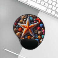 Colorful Star Fish and Shells Mouse Pad