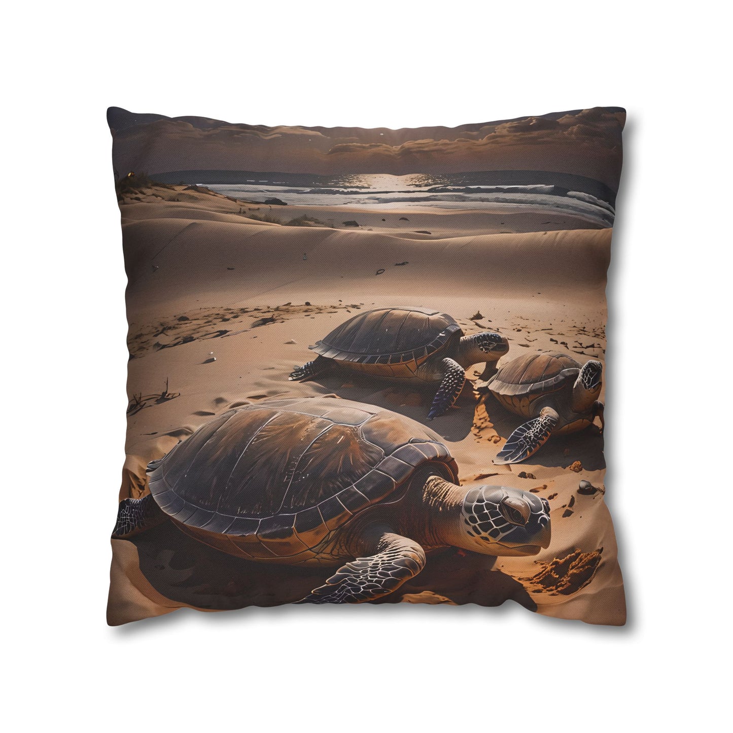 Sea Turtle on the Beach Pillowcase