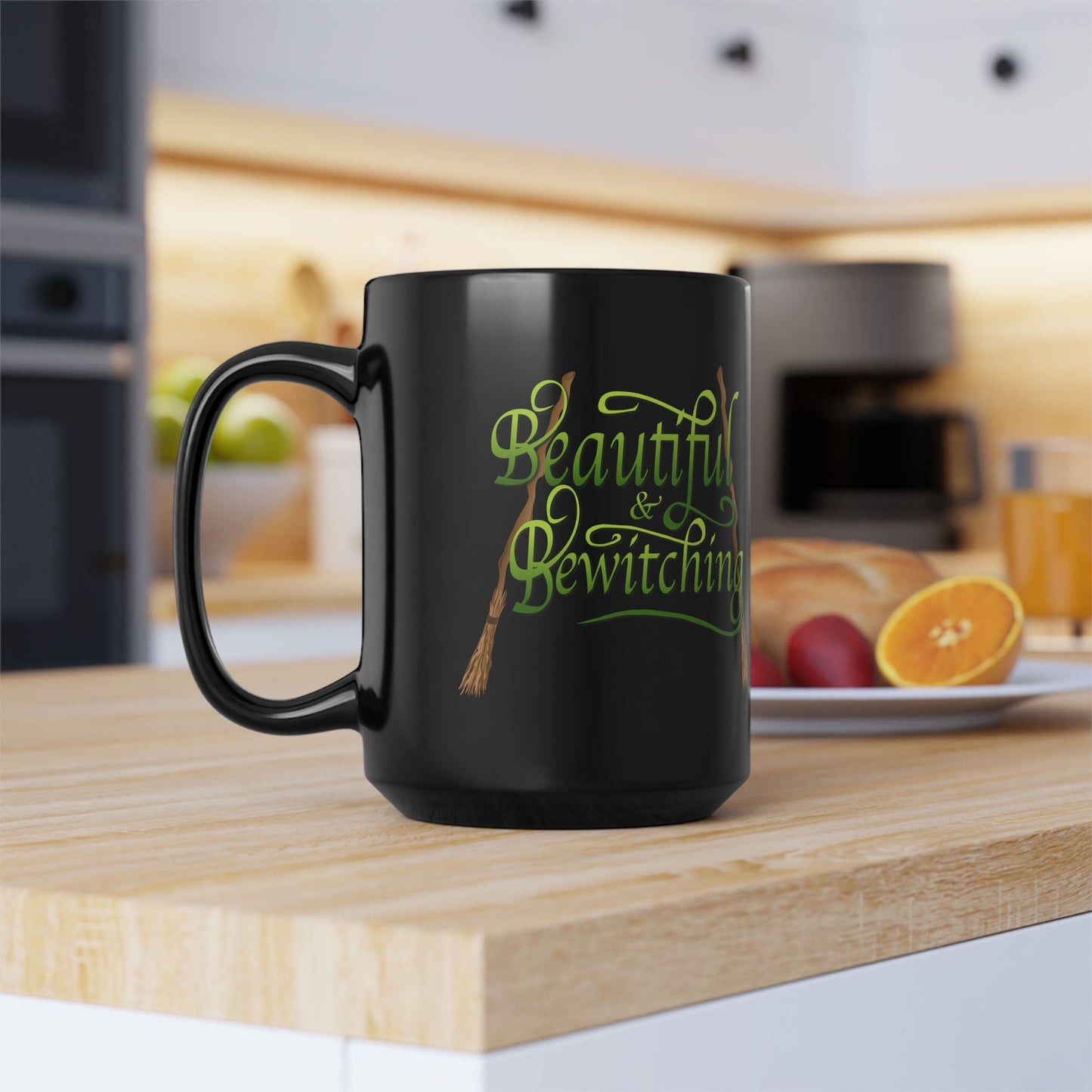 Bewitching - Beautiful - Witches Brew - Halloween Mug - Cauldron - Happy Halloween - Broom Sticks & Potions - 11oz. Mug