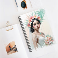 Bridal Floral Portrait Spiral Notebook