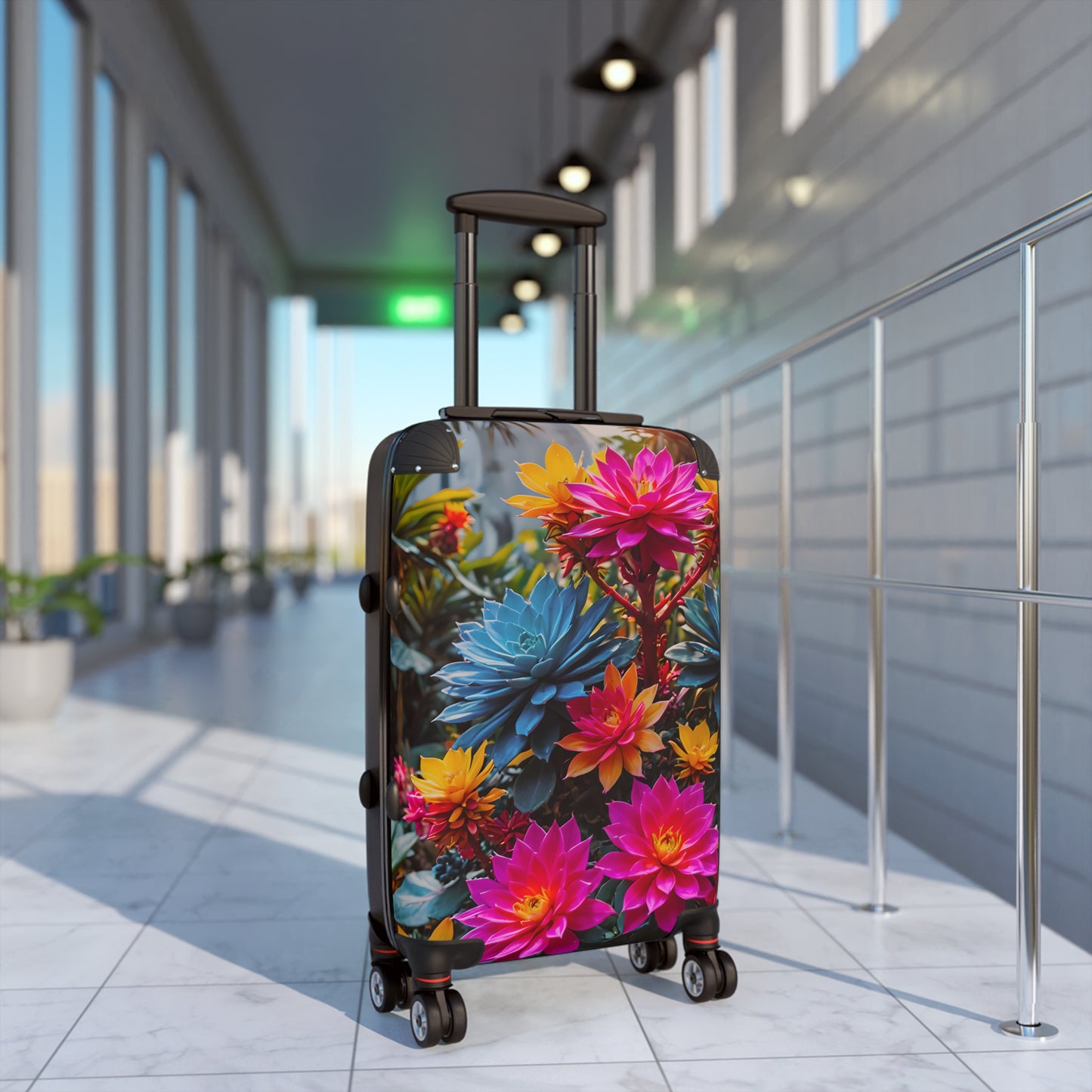Succulent Plant Cabin Suitcase
