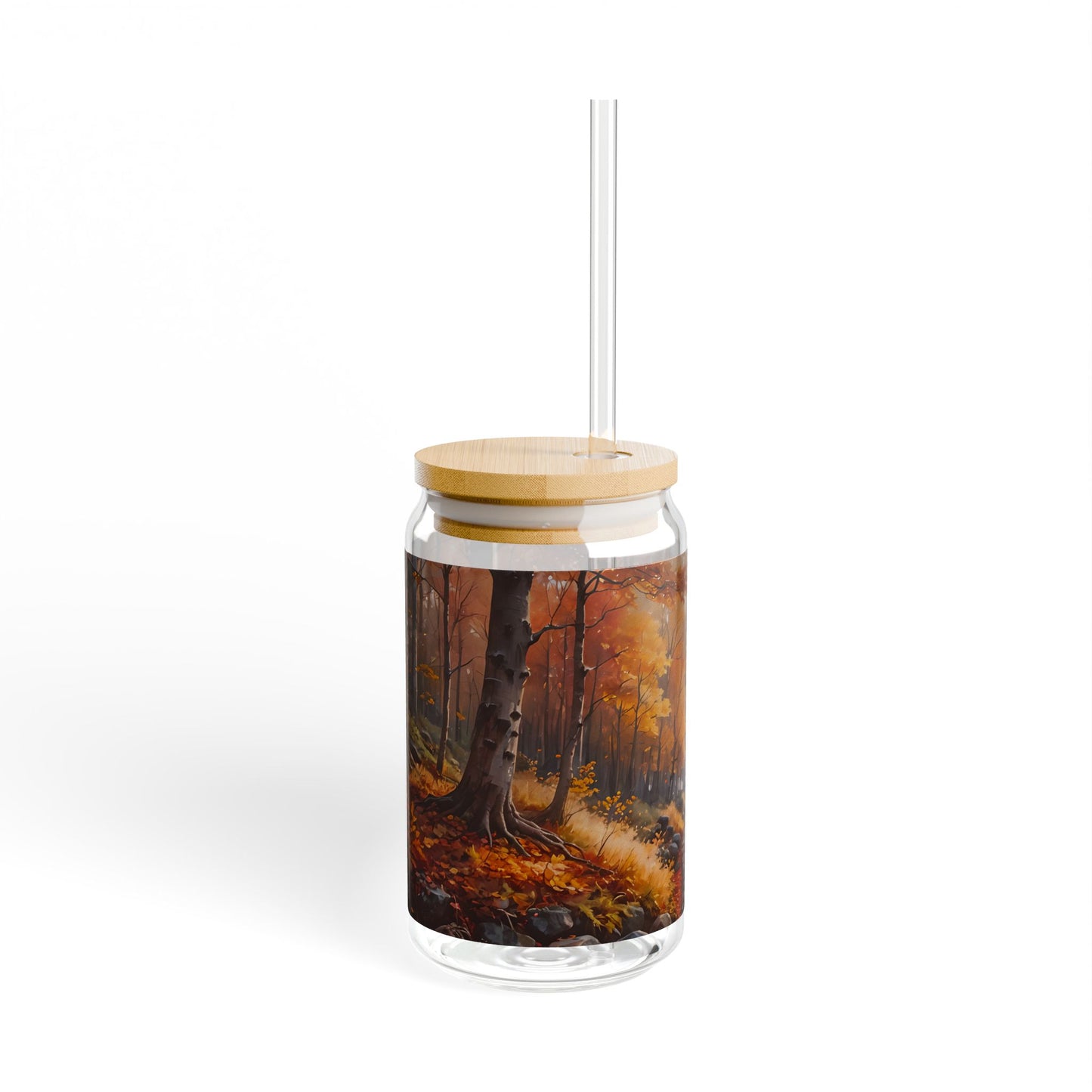 Autumn Forest Sipper Glass