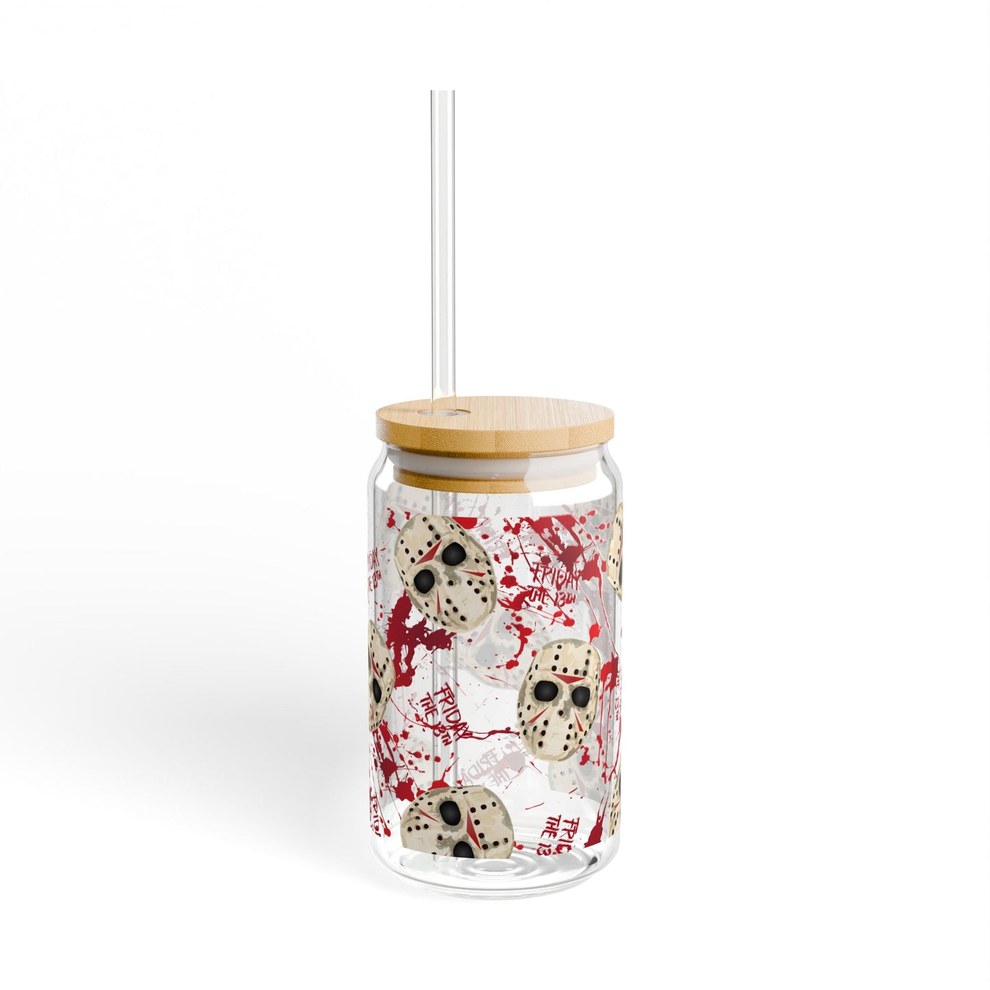 Horror Jason Blood-Splatter Sipper Glass