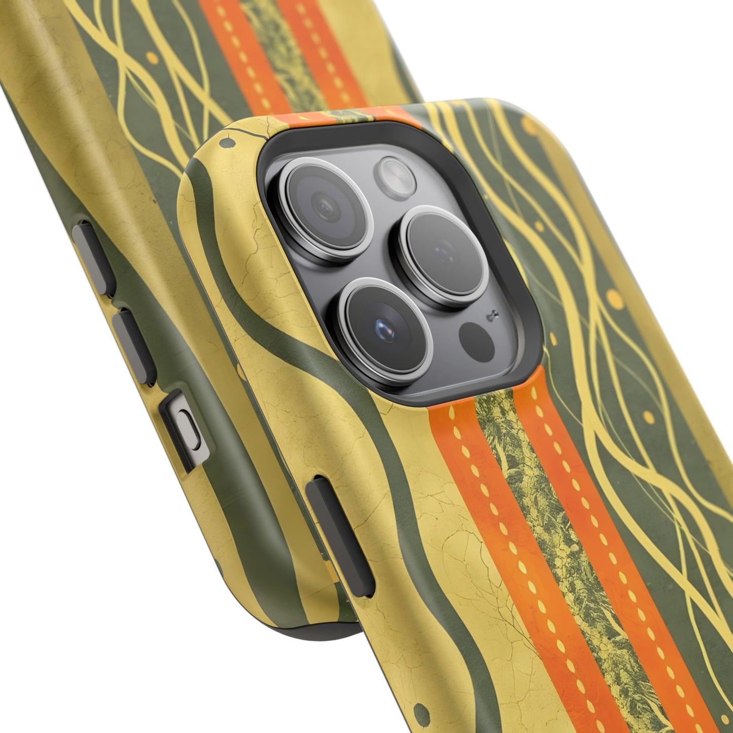 Autumn Colors Stripes Magnetic Phone Case