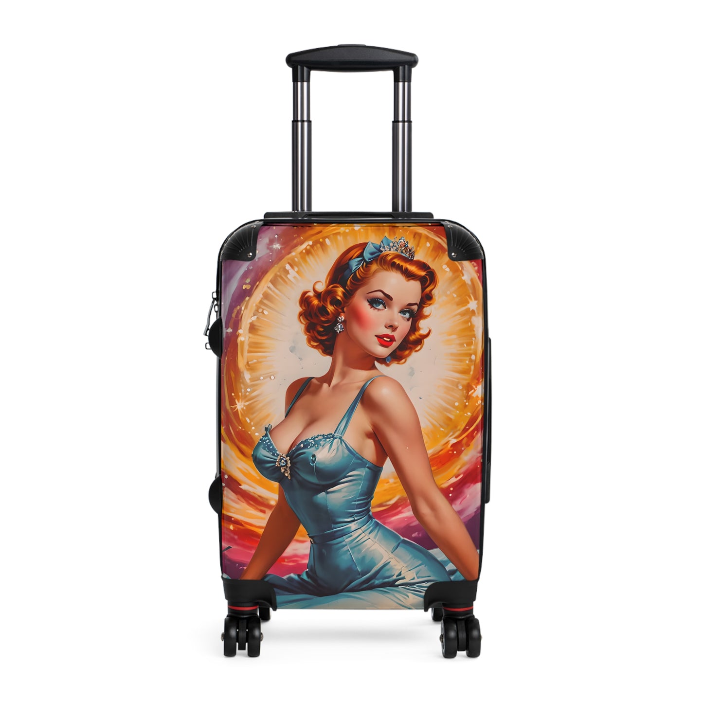 Retro Female Art Cabin Suitcase