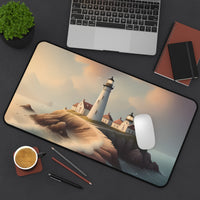 Serene Coastal Lighthouse Desk Mat