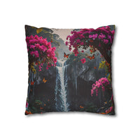 Floral Waterfall Garden Pillowcase