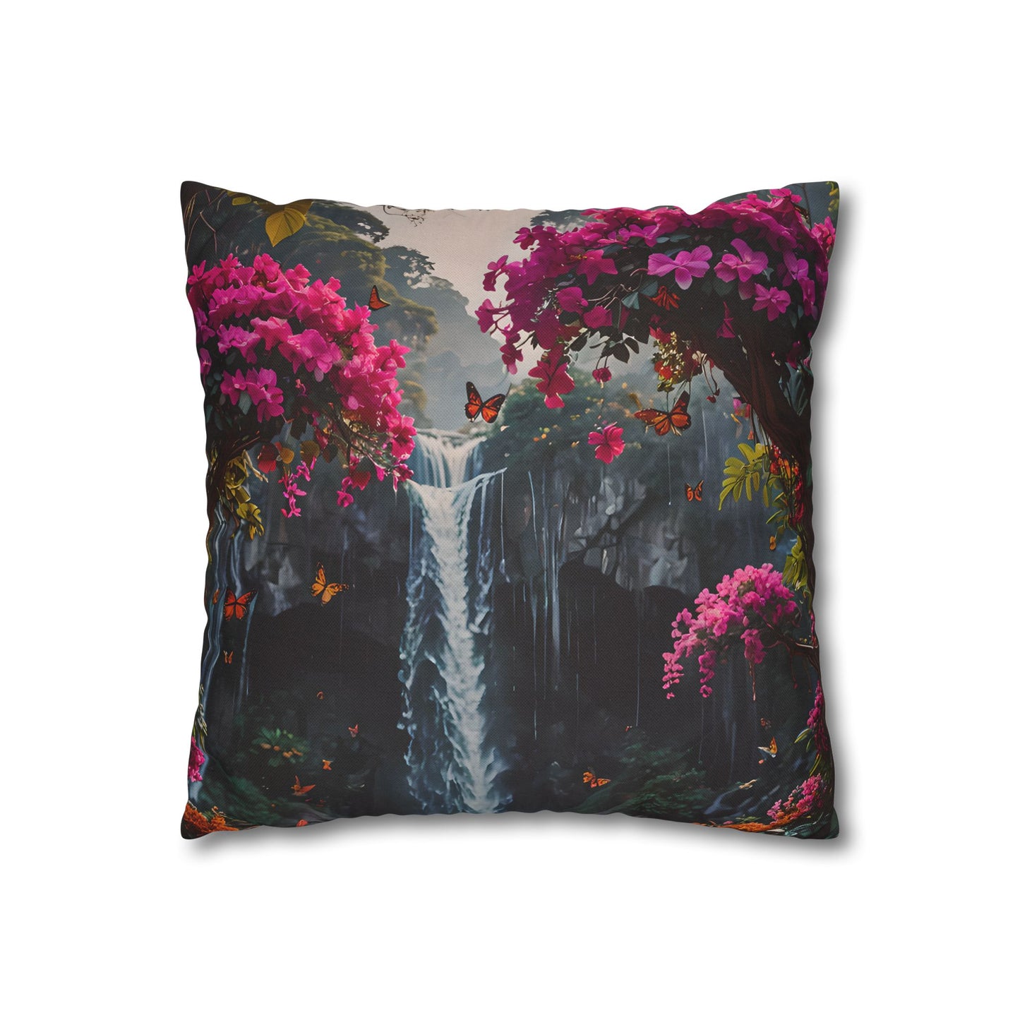 Floral Waterfall Garden Pillowcase