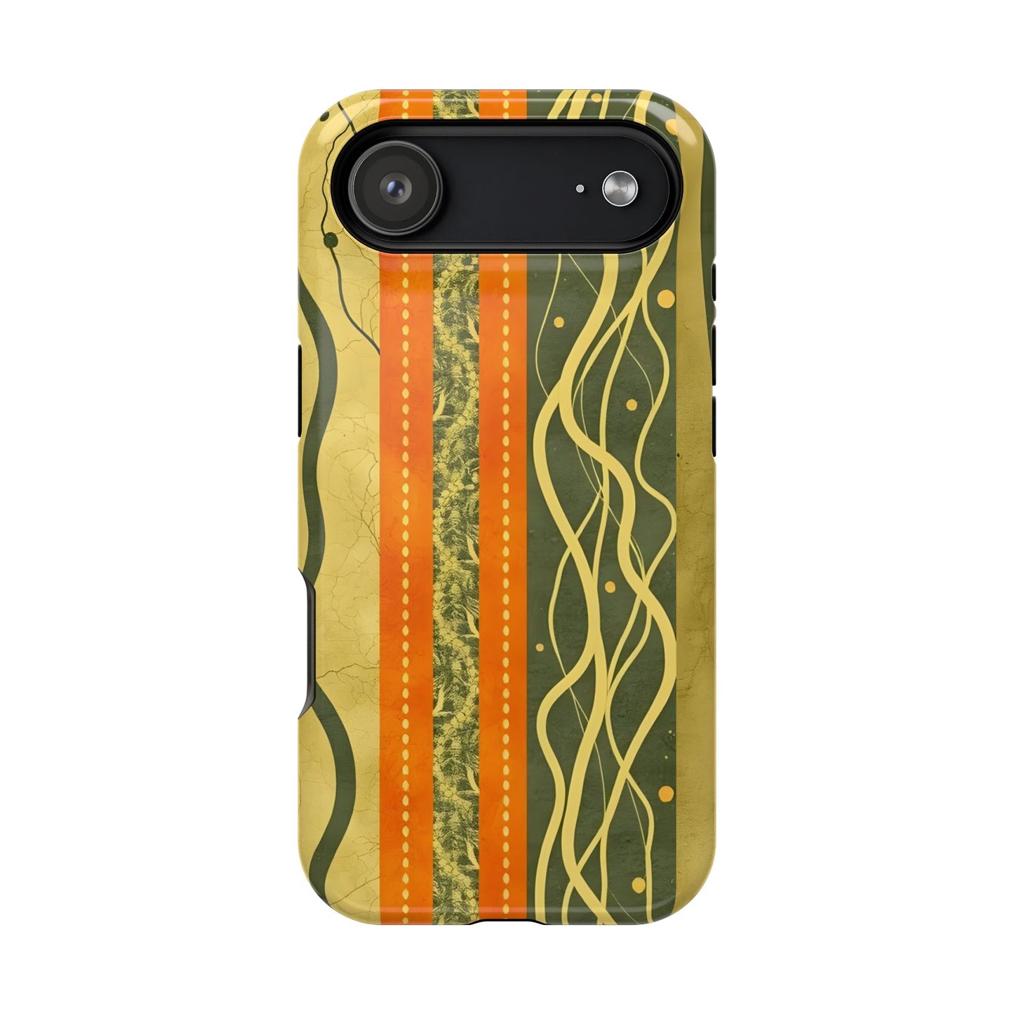 Autumn Colors Stripes Magnetic Phone Case