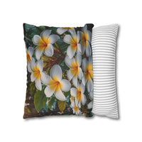 Plumeria Floral Decorative Pillowcase